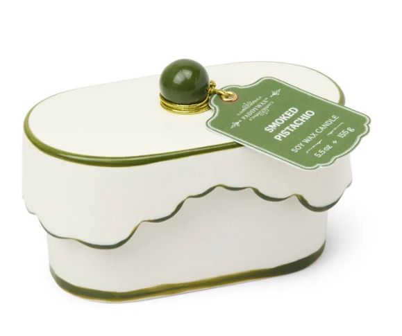 Cherie Ceramic Dish-Smoked Pistachio