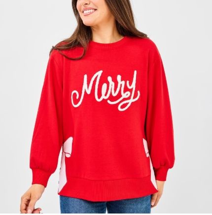 Lakelyn Merry Bow Sweatshirt