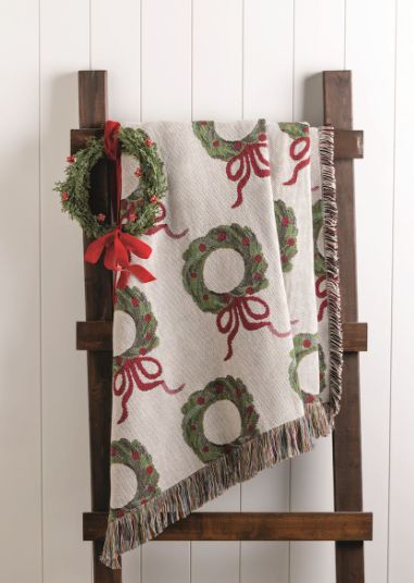 Wreath Jacquard Blanket