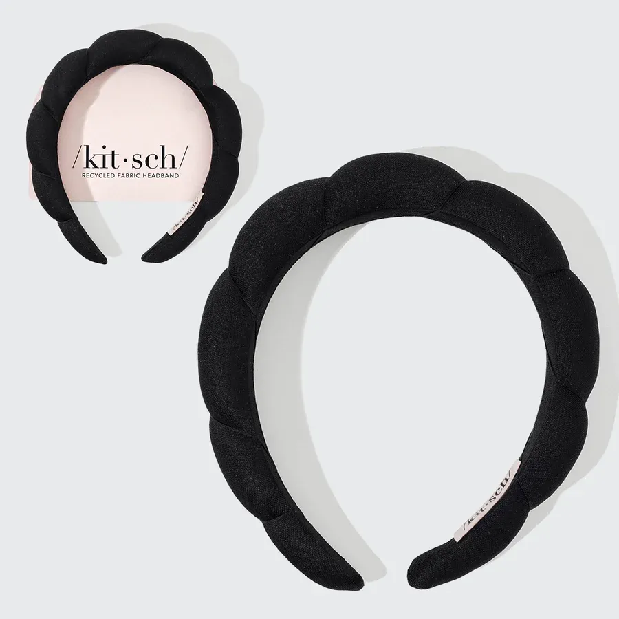 VG Fabric Puffy Headband-Black