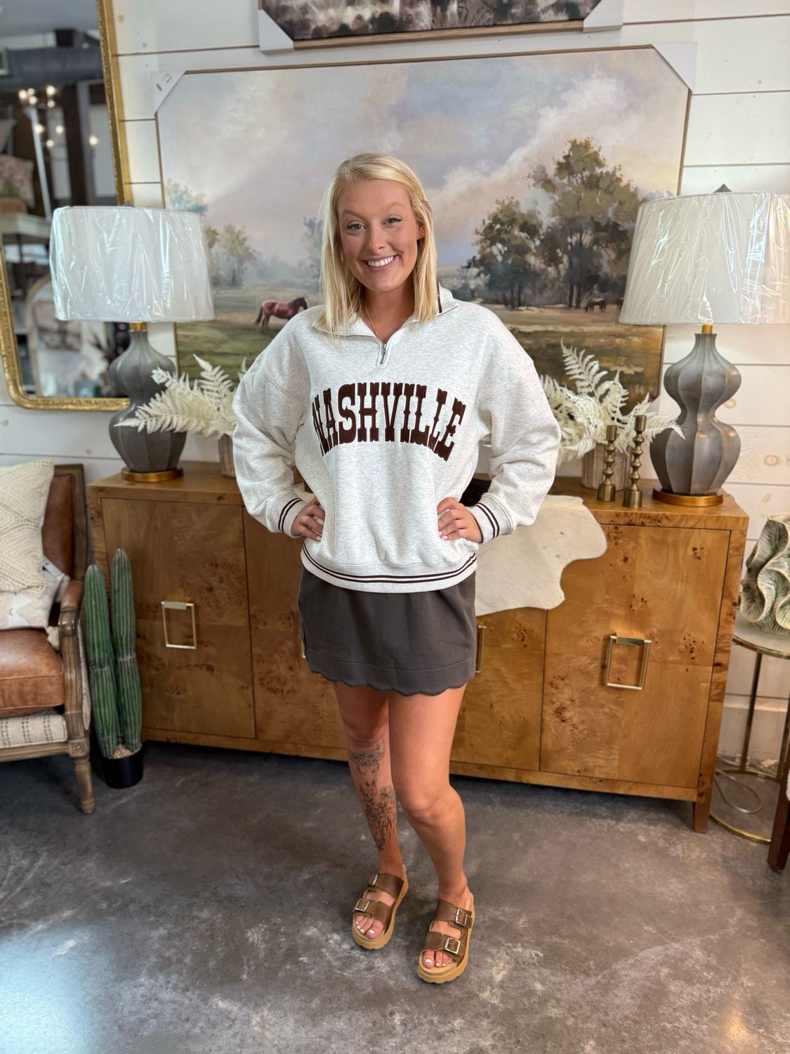 Nashville Half Zip Pullover
