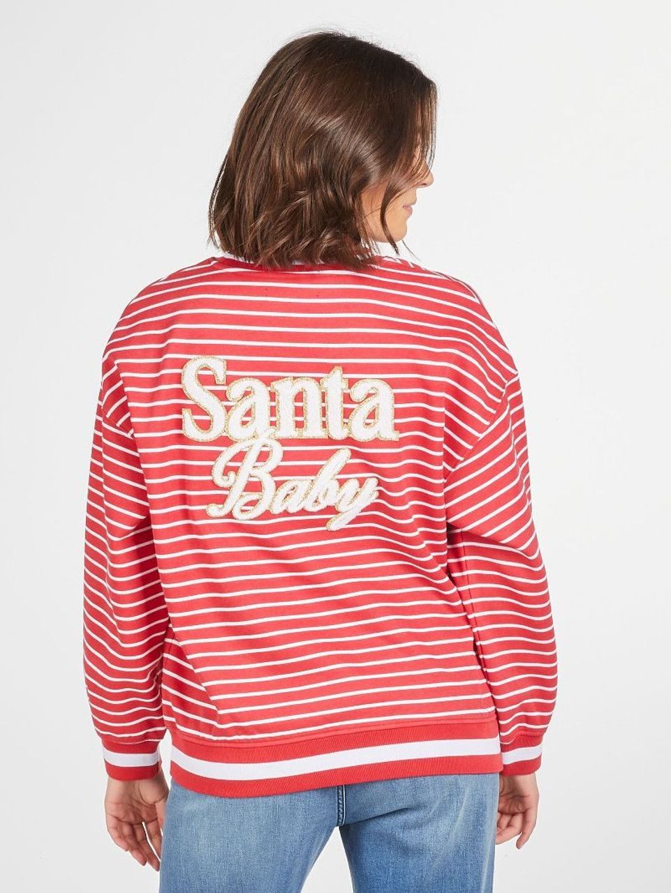 VG Santa Baby Varsity Sweatshirt