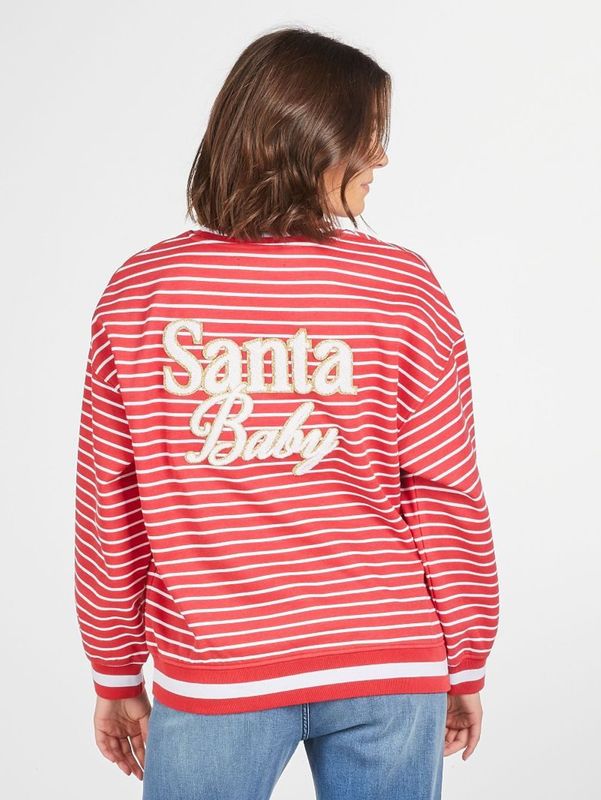 VG Santa Baby Varsity Sweatshirt