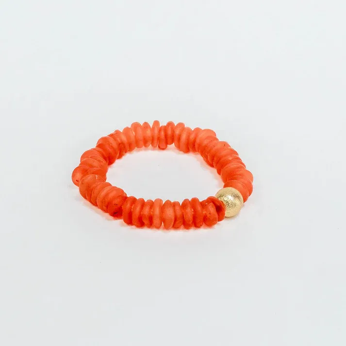 VG Orange Coral Seascape-Gold