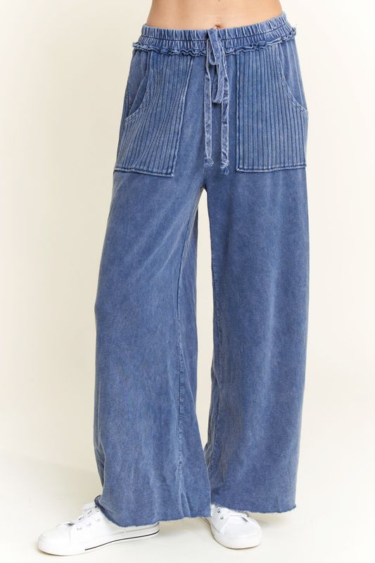 RD Vintage Ribbed Pocket Pant-Navy