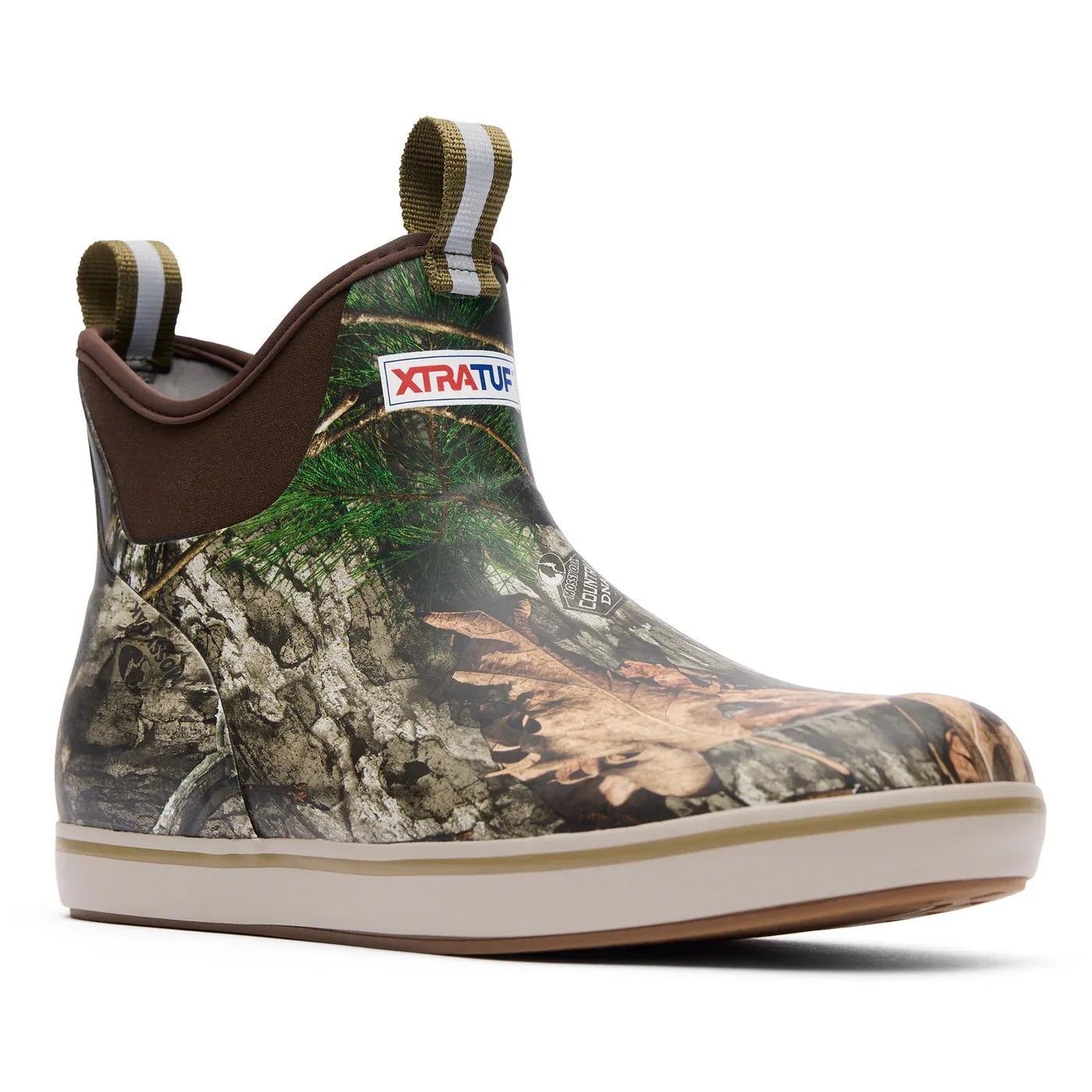 BC Men&#39;s 6in Ankle Deck Boot-Mossy Oak Country DNA