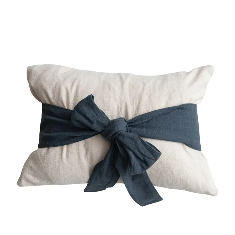 Lumbar Pillow W Bow-XS9114