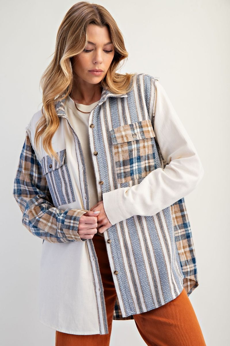 CH Starlit Plaid Shacket