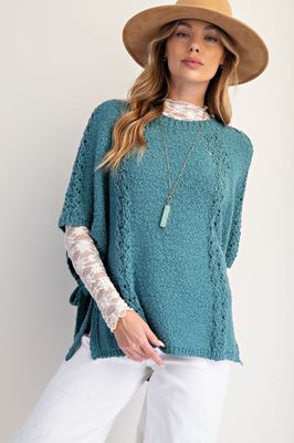 CH Warm Ember Top-Faded Teal