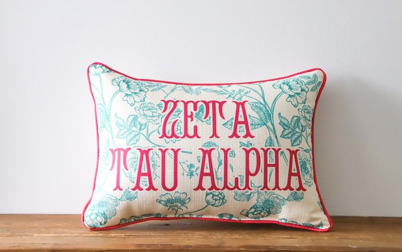 Zeta Toile Print Pillow