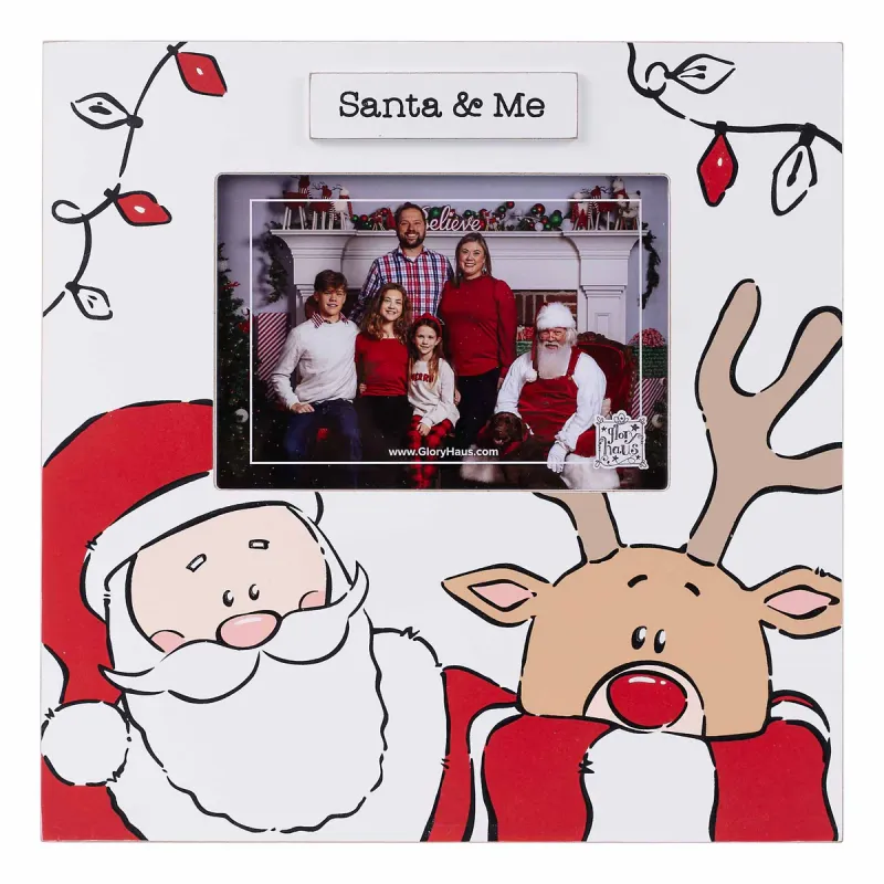 Santa &amp; Reindeer Frame