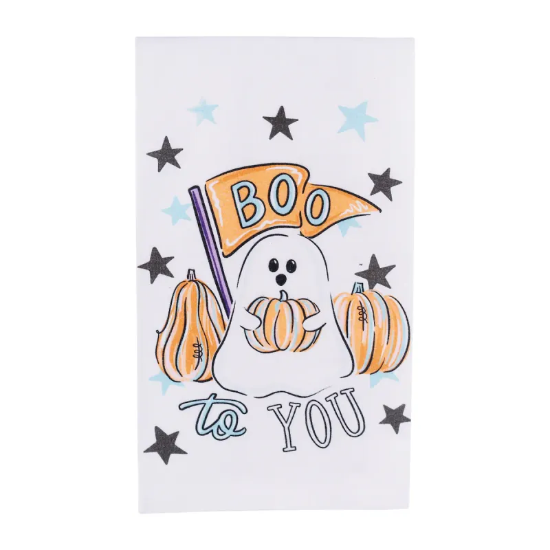 Boo To You Ghost Tea Towel