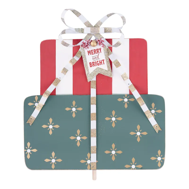 Merry &amp; Bright Present Topper