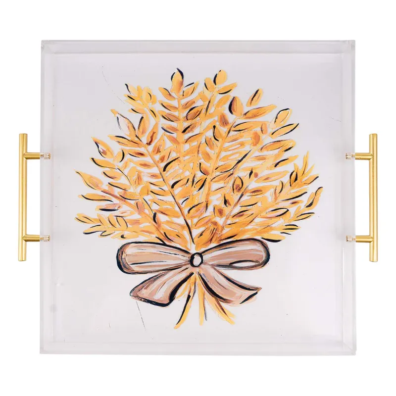 Bountiful Wheat Acrylic Tray