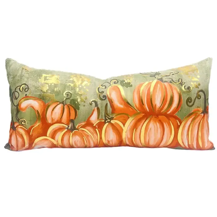 VG Golden Orange Pumpkins Lumbar