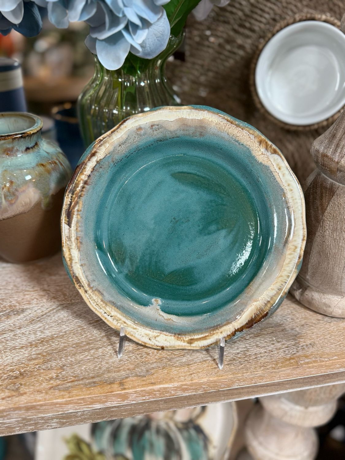 VG Bayou Blue Salad Plate