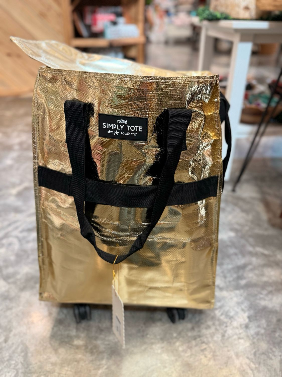 VG Simply Rolling Tote- Gold