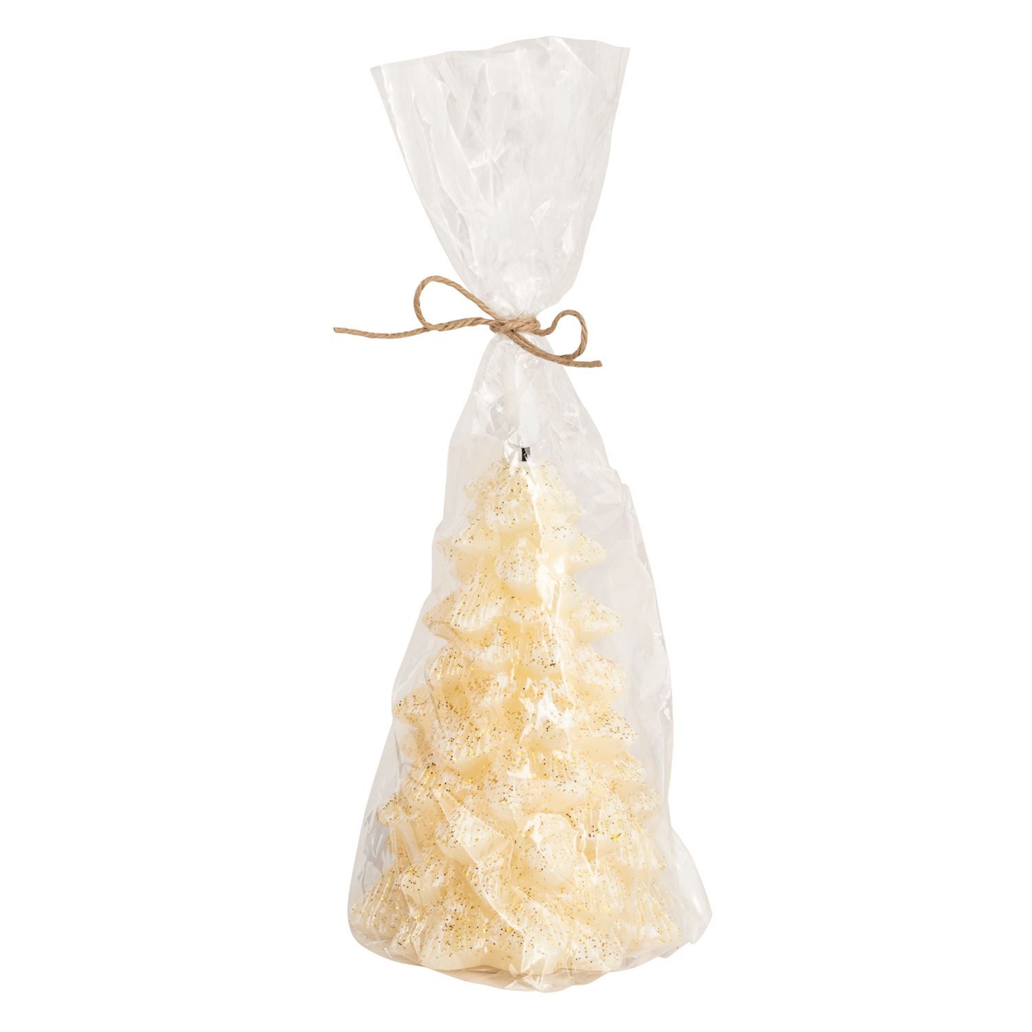 Tree Flamelss Candle-Sm Cream