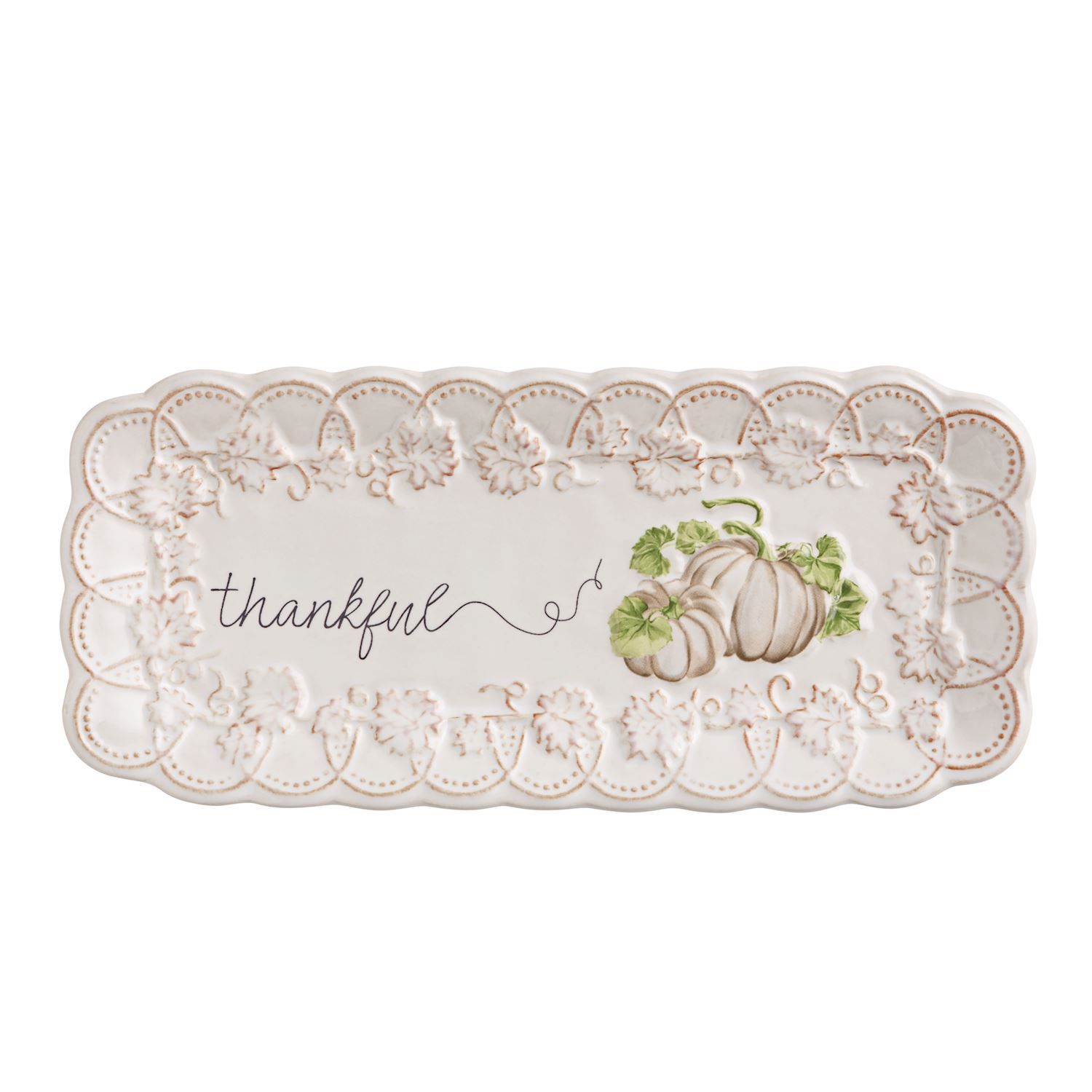 White Gather Everything Plate