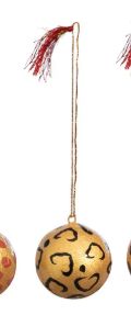Paper Mache Ball Ornament 5-XS9586S