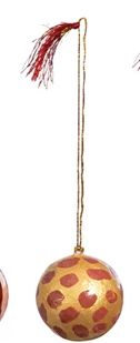 Paper Mache Ball Ornament 2-XS9586S