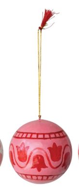 Hand Painted Mache Ornament 2-XT0050A