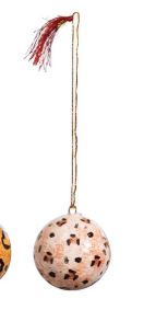 Paper Mache Ball Ornament 1-XS9586S