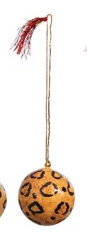 Paper Mache Ball Ornament 6-XS9586S