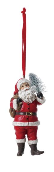 3" Ball Ornament w Santa 3-XT0002A