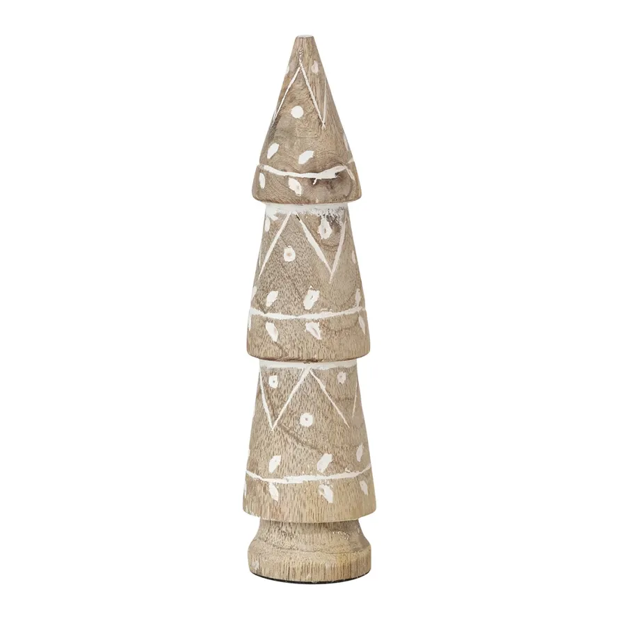 Carved Mango Wood Tree7.5&quot;