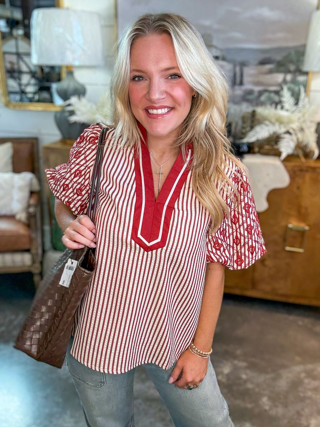 Elianna Striped Top