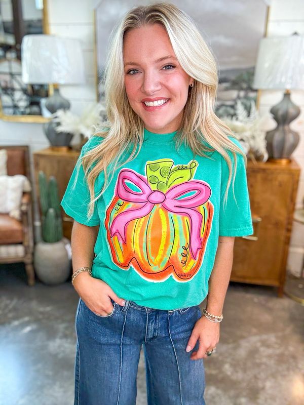 VG Pink Ribbon Pumpkin Tee