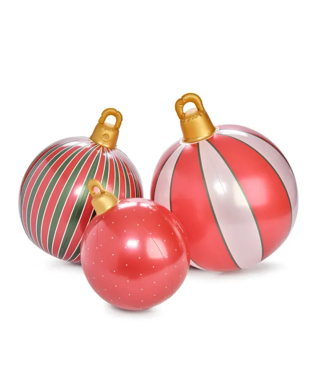 Polka Dot Light Up Inflatable Ornaments