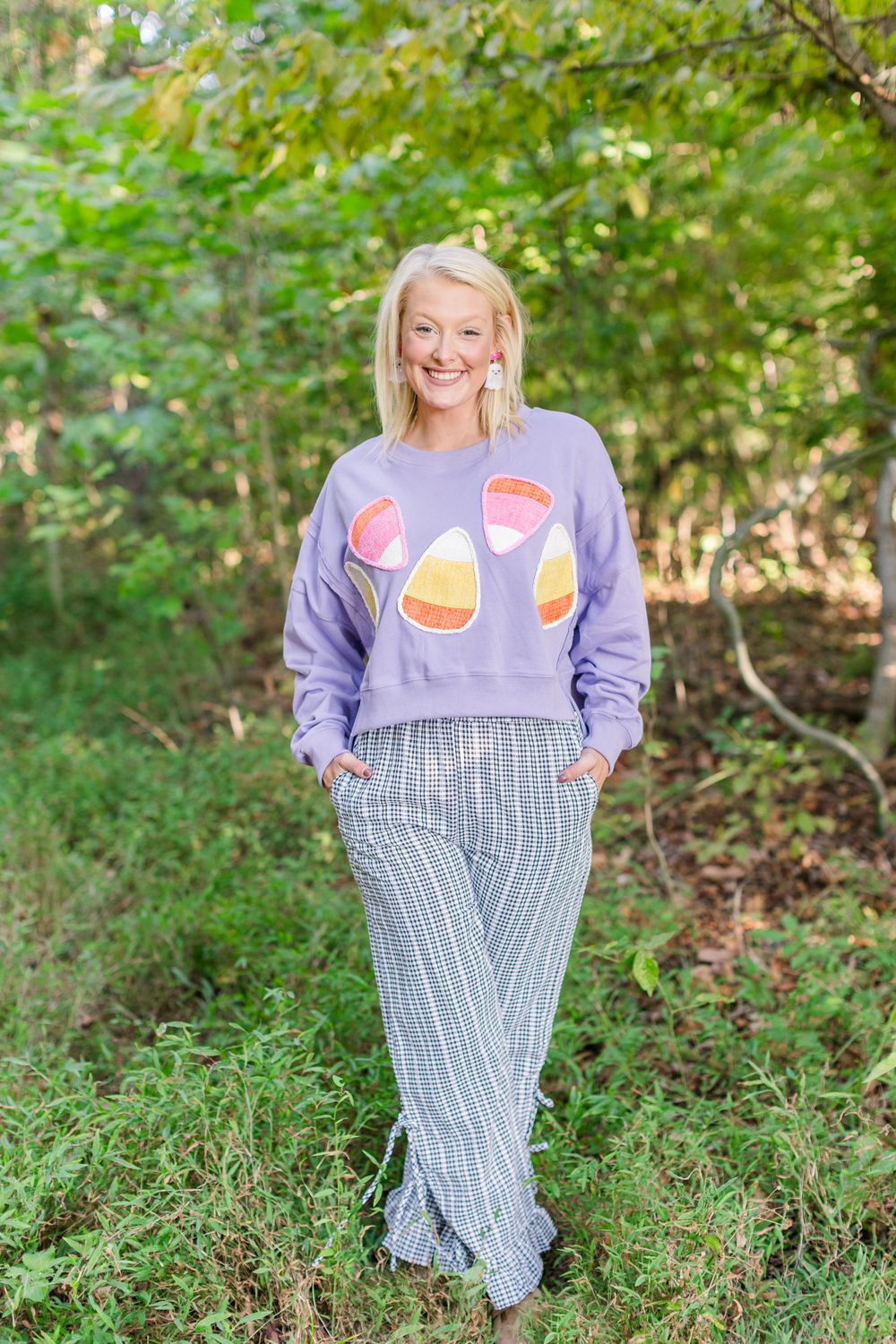 Candy Corn Lilac Sweatshirt
