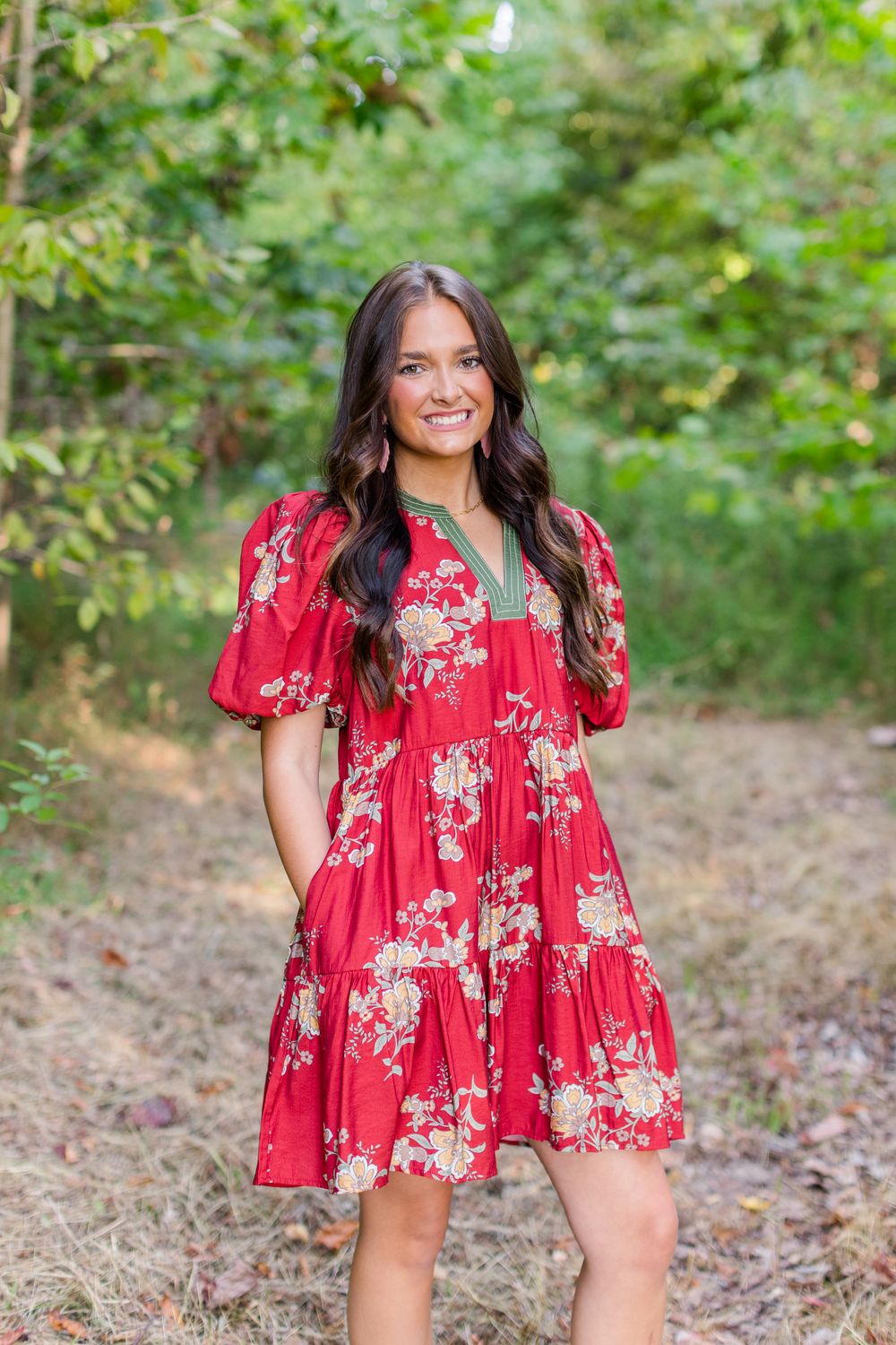 Roselyn Floral Print Mini Dress