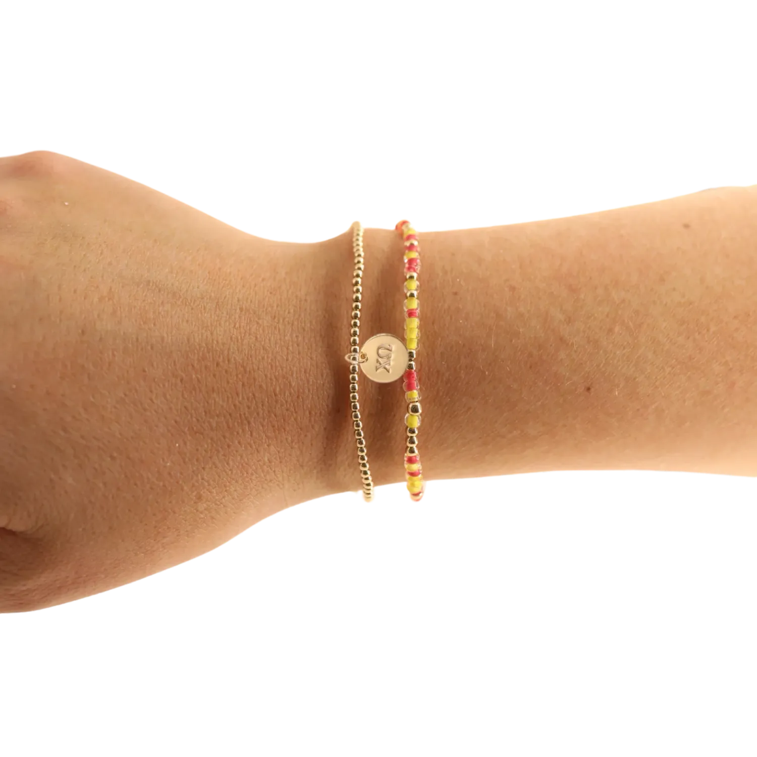 VG EXT Chi Omega Sprinkle Stack Bracelet