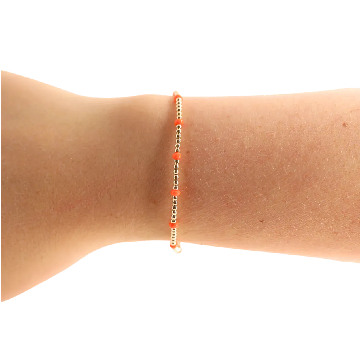 VG EXT Gold Orange Dainty Poppi Bracelet