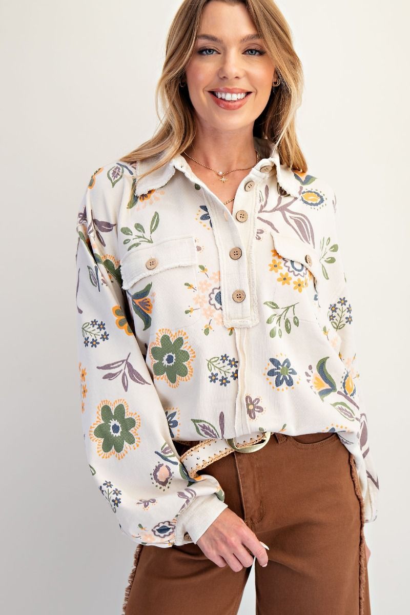 CH Folk Art Florals Top