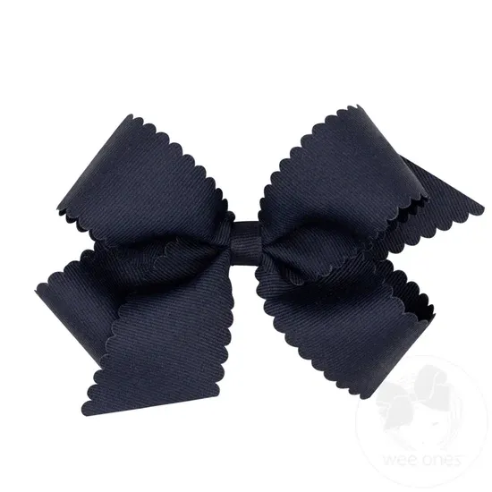 CH Navy Scallop Bow