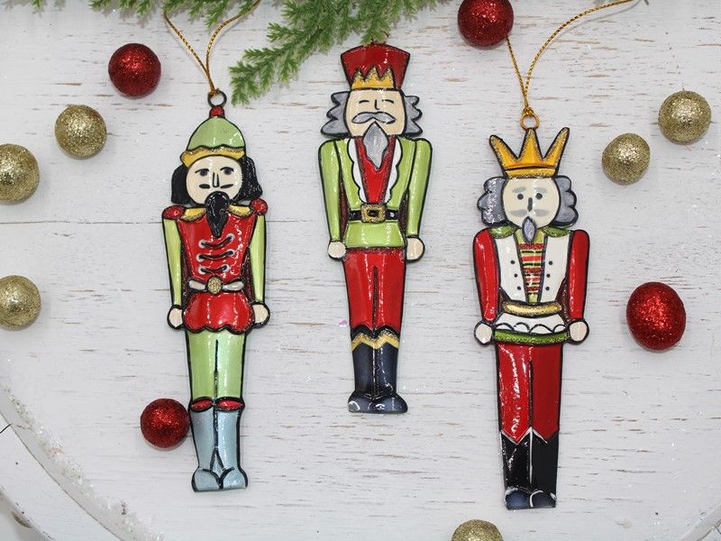 Handpainted Nutcracker Ornament 5.25"