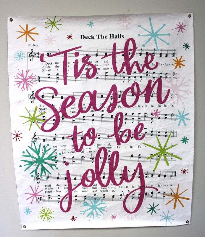 Tis The Season to Be Joly Paper Art 46"