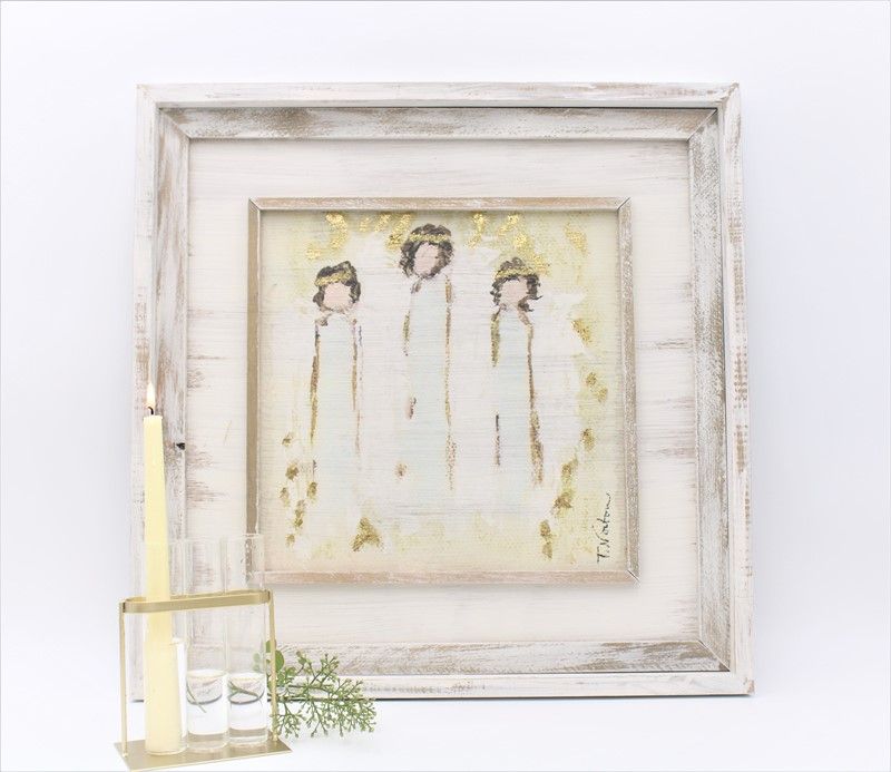 20&quot; Angel Trio Wood Wall Art