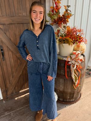 RD Vintage Ribbed Pocket Pant-Navy