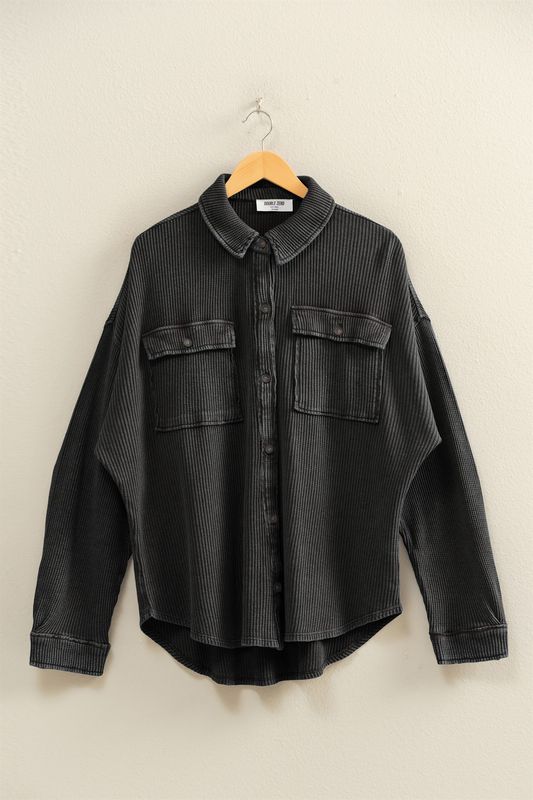 CH Midnight Wash Corduroy Shacket