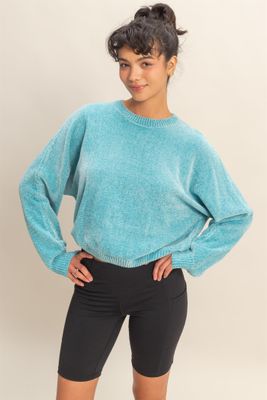CH Skyline Chenille Top-Sky Blue