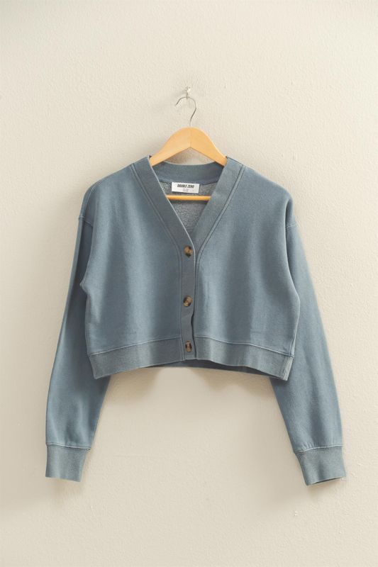 CH Blue Mist Button Cardi