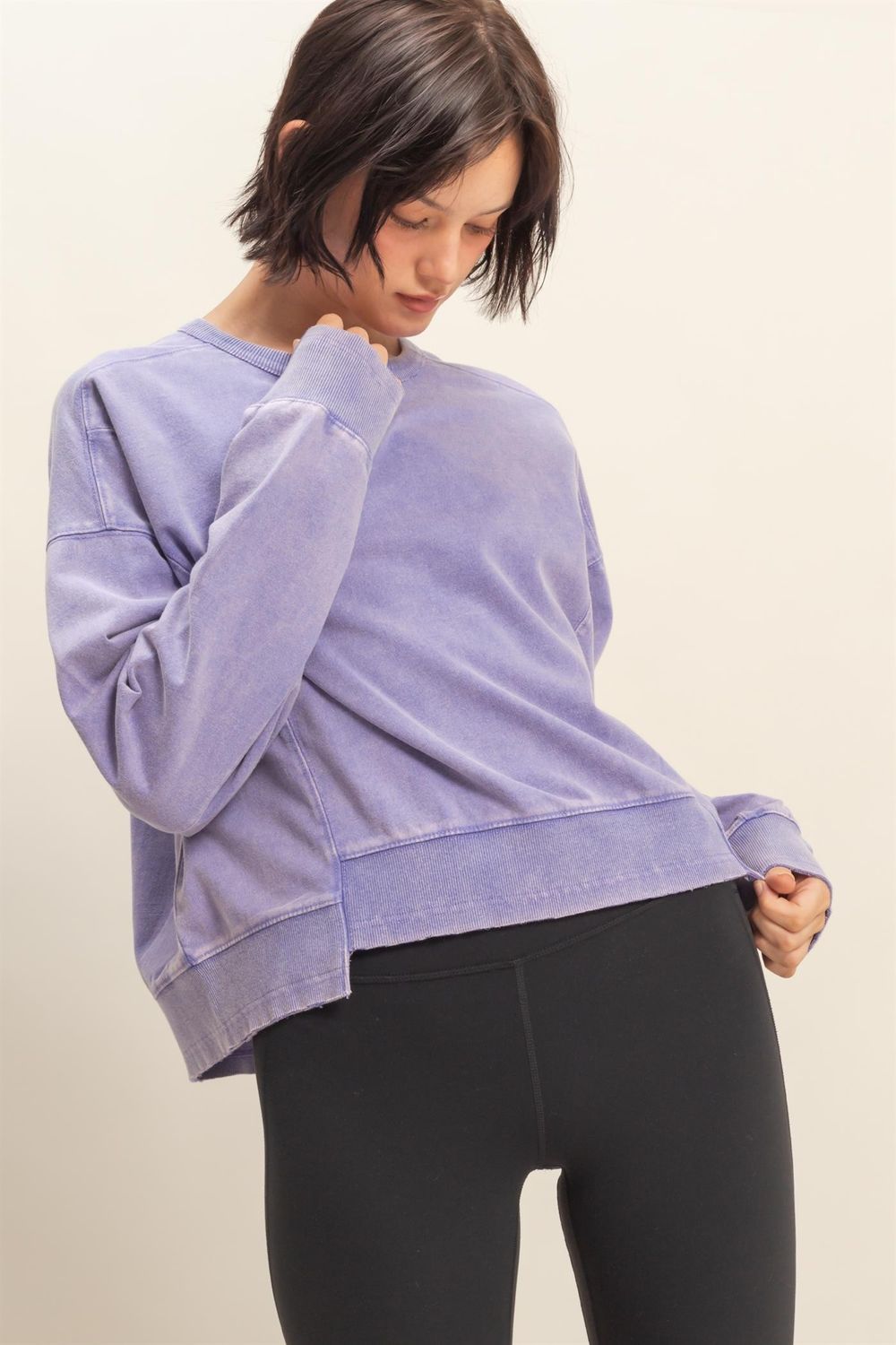 CH Retro Wash Top-Iris Purple