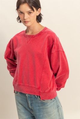 CH Retro Wash Top-Red