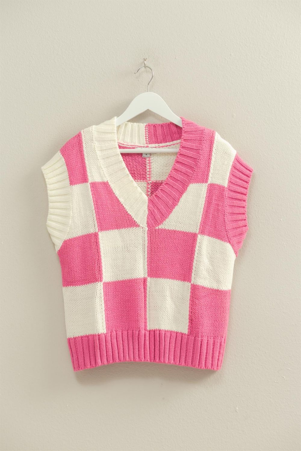 CH Balanced Check Top-Hot Pink