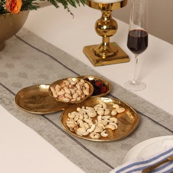 VG Gold Cluster 4 Plate Dish
